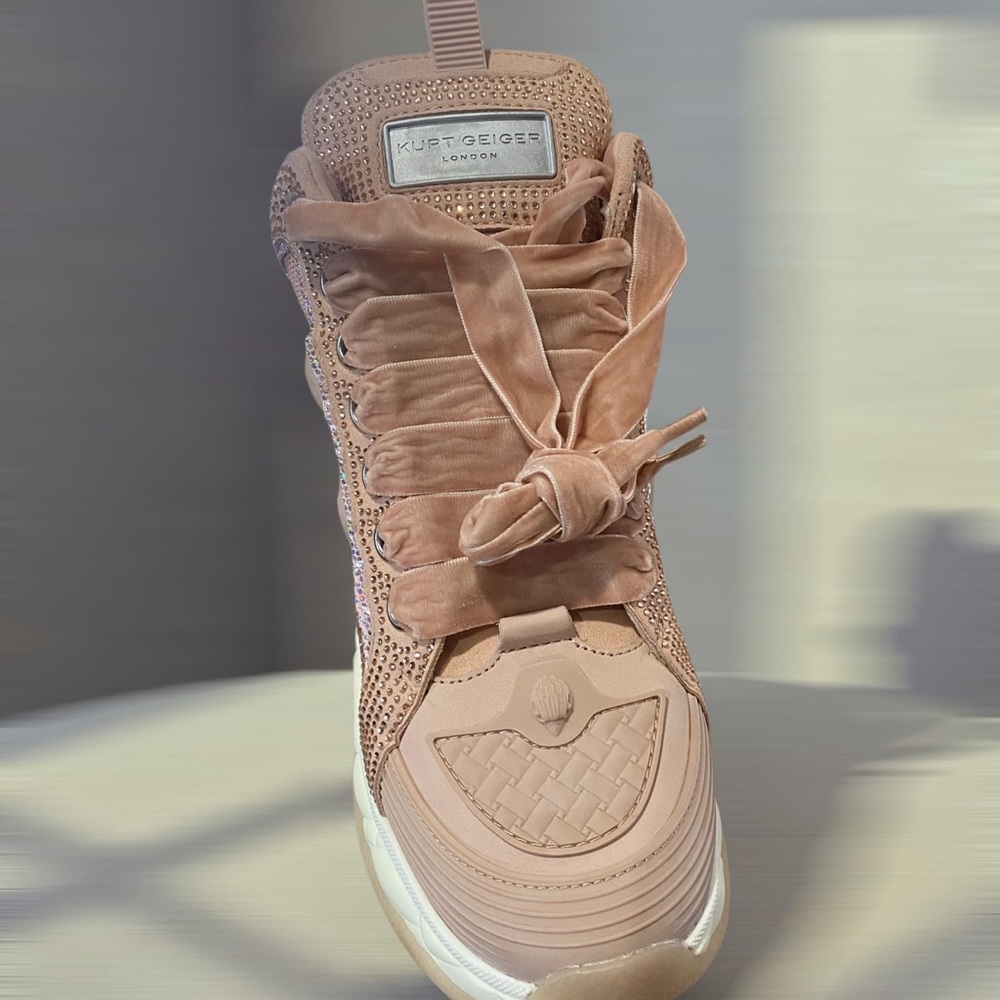 Kurt Geiger Women's Beige High-Top Sneakers